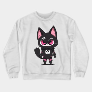 skull neko Crewneck Sweatshirt